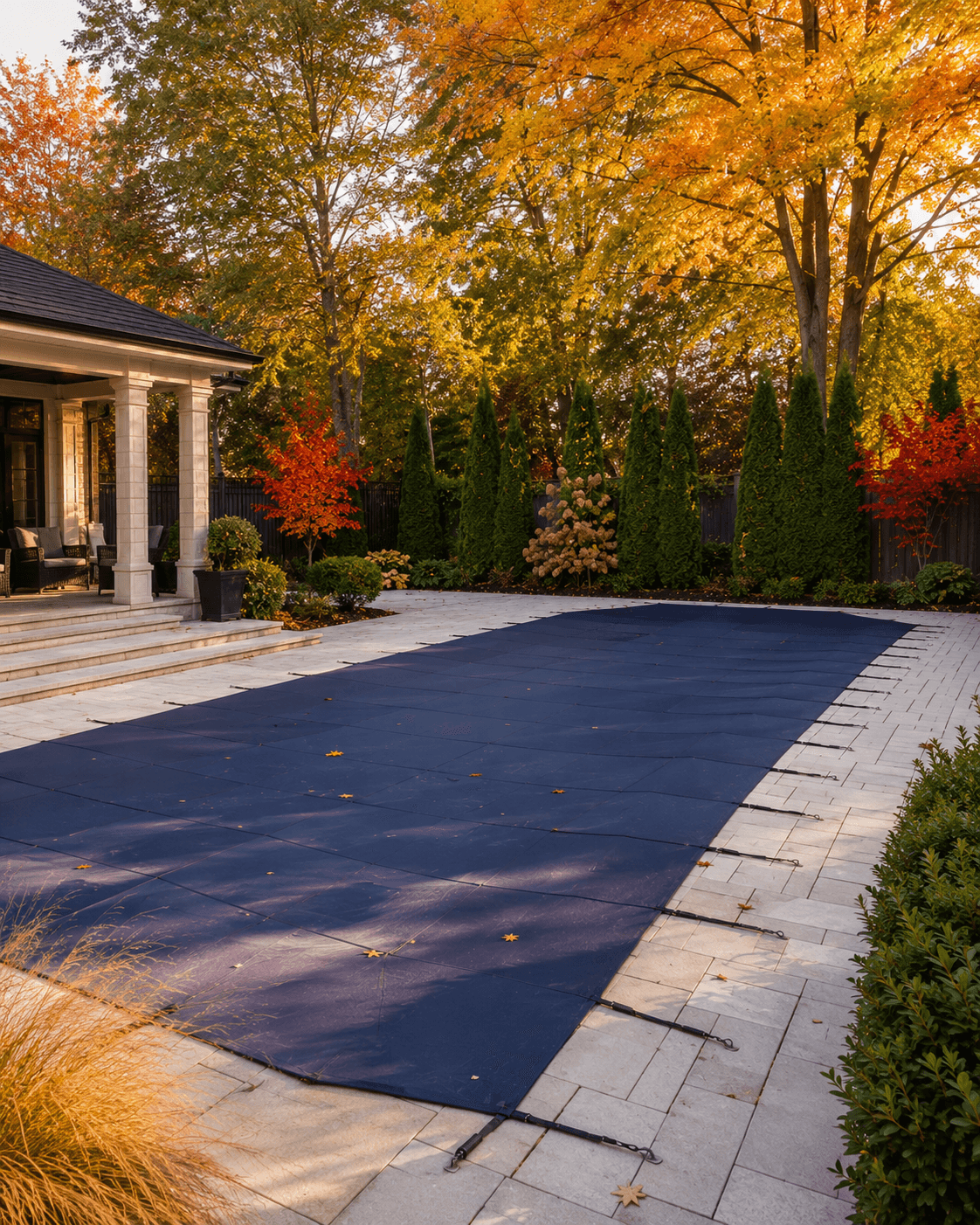 Pool equipment winterization fall closing Wellington County Pool equipment winterization during fall pool closing Wellington County Ontario
