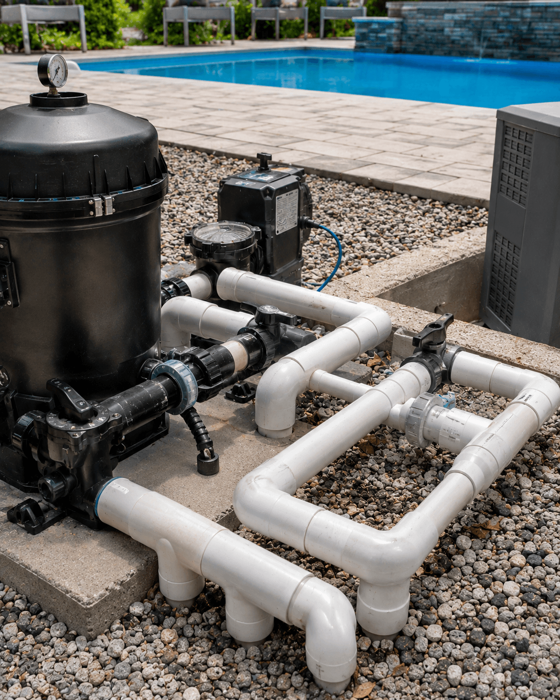 Pool plumbing lines fittings leak detection Wellington County Pool plumbing lines and fittings leak detection service Wellington County Ontario