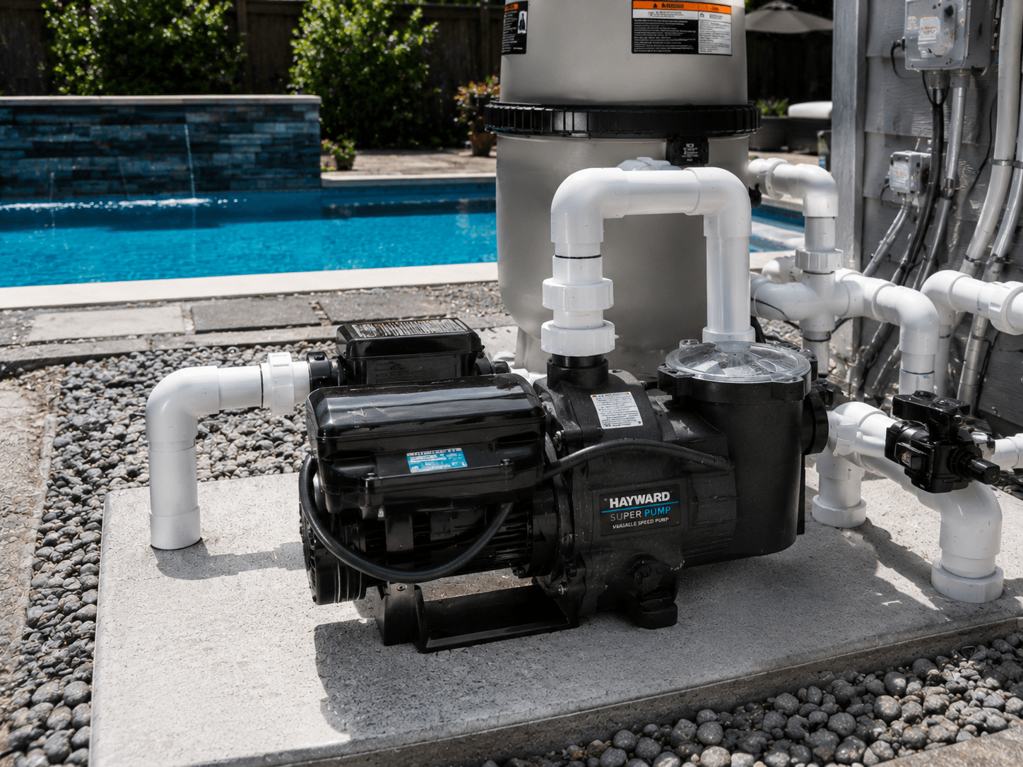 Variable speed pump installation repair Wellington County New variable speed pool pump installed Wellington County Ontario
